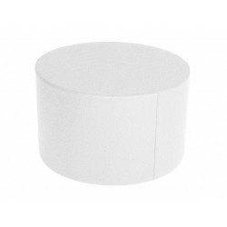 Cylindrical table 60 - Leatherette without legs White 60x30 cm