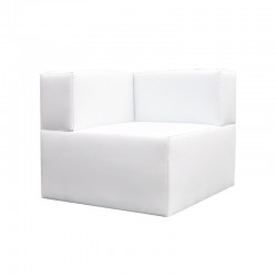 Chill Out Corner Sofa - Leatherette White