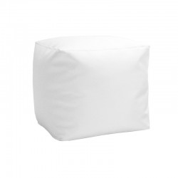 Soft Cube Pouf 45 - Leatherette White