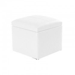 Chest Pouf 45 - Leatherette without legs White