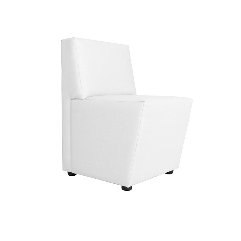 Chipre Single Sofa - Leatherette White