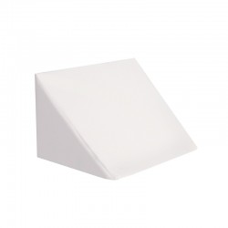 Triangular Back Cushion - Leatherette White 75cm. Width