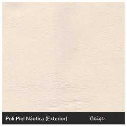 Niza Two-Seater Sofa - Nautic (Leatherette) Beige