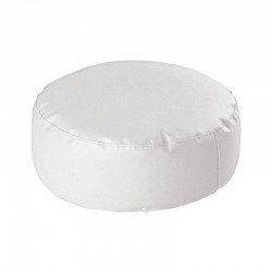 Big Round Soft Pouf 90/30 - Leatherette White