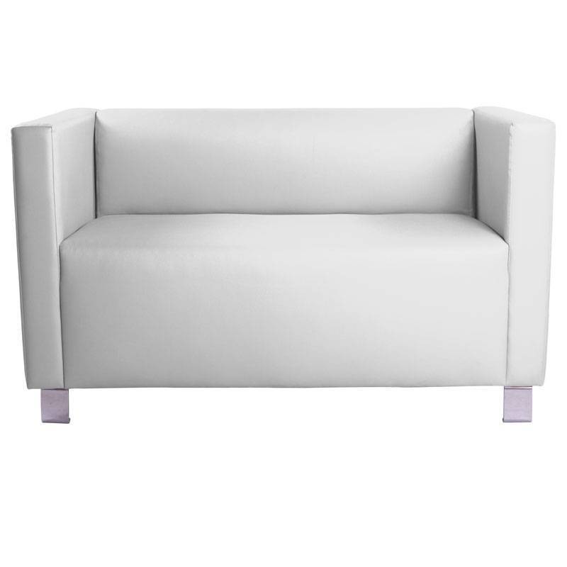 Cabrera two-seater Sofa - Leatherette White