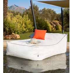 copy of Lago Two-Seater Lounger - Nautic (Leatherette) White