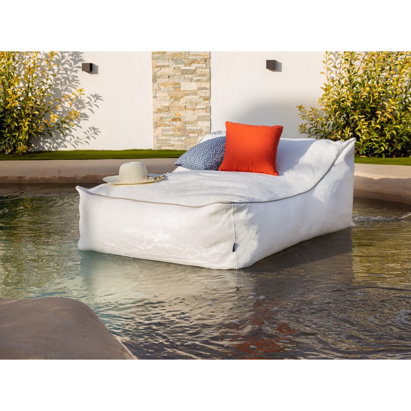 copy of Lago Two-Seater Lounger - Nautic (Leatherette) White