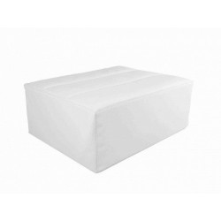 Tatami Bed Pouf - Leatherette White 77 cm.