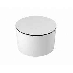 Rigid Phenolic Cylinder Table - Nautic (Leatherette) without legs White