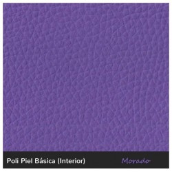 Chest Pouf 90 - Purple Leatherette without legs
