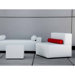 Chill Out Single Sofa - Leatherette White No