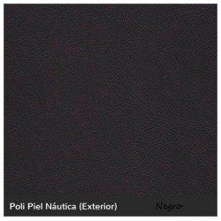 Lounge Round Stool - Black Nautic (Leatherette) Black