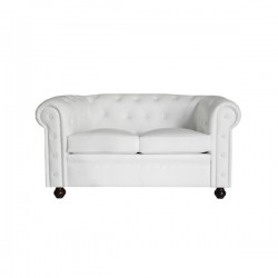 Chester Two-Seater Sofa - Nautic (Leatherette) White