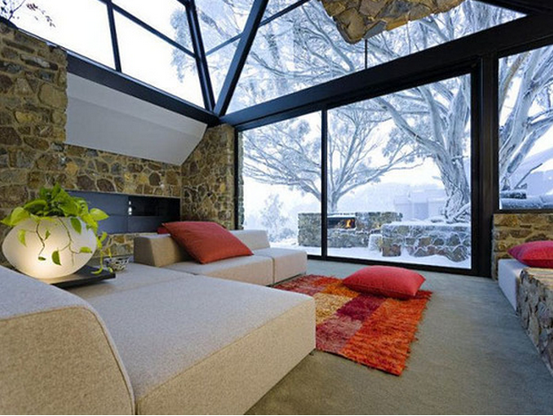 decoración chill out lounge invierno